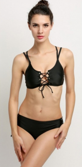 Купальник шнуровка на топе и плавках