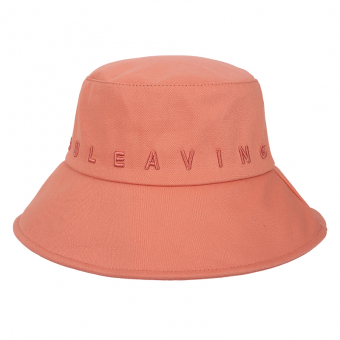 Панама широкие поля вышивка буквы LEAVING