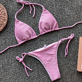 Картинка Купальник раздельный лиф + трусики однотон люрекс от магазина LonnaMag