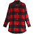 Картинка Куртка рубашка шерстяная металл пуговицы красно-черная клетка от магазина LonnaMag
