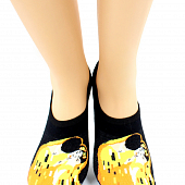 картинка Носки унисекс "Поцелуй" Густава Климта укороченные от магазина LonnaMag