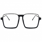 картинка Очки квадрат сверху тонкая металл оправа + широкая пластик оправа по низу  от магазина LonnaMag