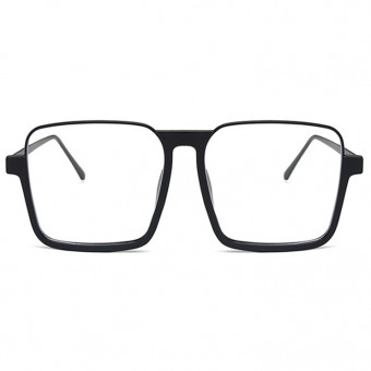 Очки квадрат сверху тонкая металл оправа + широкая пластик оправа по низу