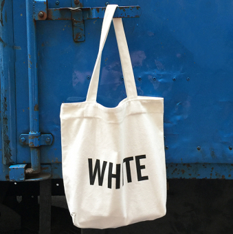 Сумка шоппер надпись цвета сумки