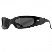 картинка Очки узкие полукруглые серебряный полумесяц широкие дужки  от магазина LonnaMag