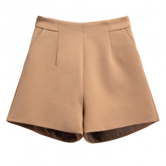 Шорты плотный шифон две вытачки на поясе