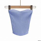 Картинка Топ бандо однотон в рубчик от магазина LonnaMag