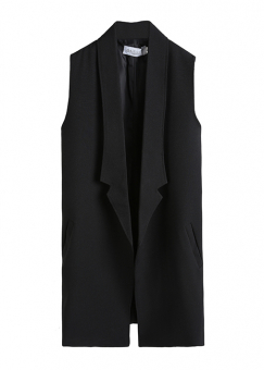 Жилет пиджачный крой без застежек
