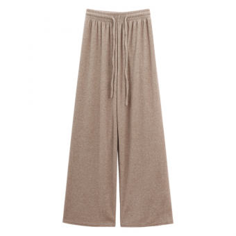 Штаны широкие теплые флис длинные шнурки