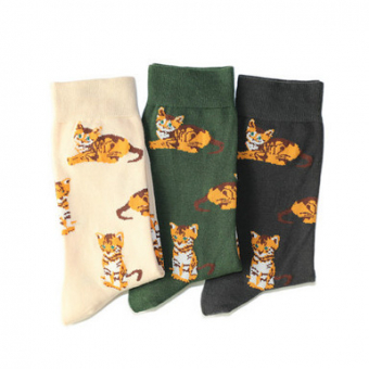 Носки принт кошка