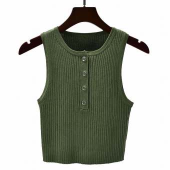 Топ трикотаж 4 заклепки на груди