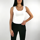 Картинка Майка базовая на широких лямках (92% Хлопок / 8% Лайкра) от магазина LonnaMag