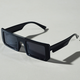 Очки прямоугольные цельная оправа дужка с утолщением по середине