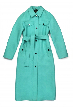 Пальто рубашка черные пуговицы