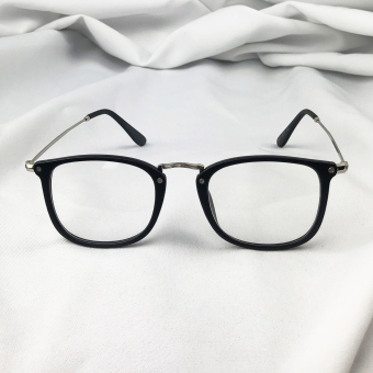 Очки без диоптрий тонкая пластик оправа 4 винтика - матовые