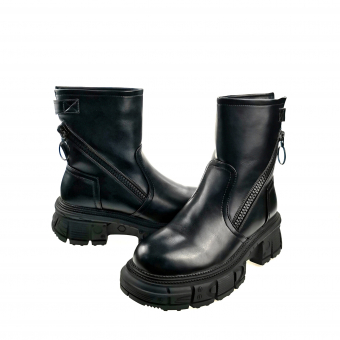 Сапоги теплые молнии липучка рельеф подошва YODER (мех)