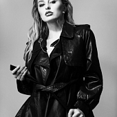 Картинка Куртка-плащ кожзам с ружейным клапаном от магазина LonnaMag