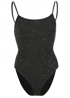 Боди люрекс сзади на шнуровке