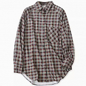 Картинка Рубашка клетка гипер oversize 1 карман от магазина LonnaMag