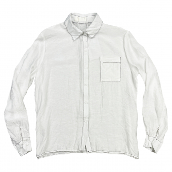 Рубашка мятый хлопок черные швы 1 карман