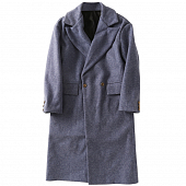 Картинка Пальто прямое черные пуговицы  от магазина LonnaMag