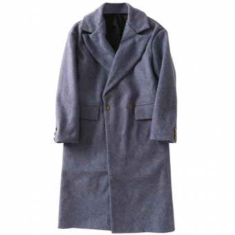 Пальто прямое 2 бронзовые пуговицы и на манжетах