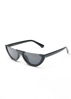 Очки солнцезащитные узкие 2018 снизу толстая оправа заостренные