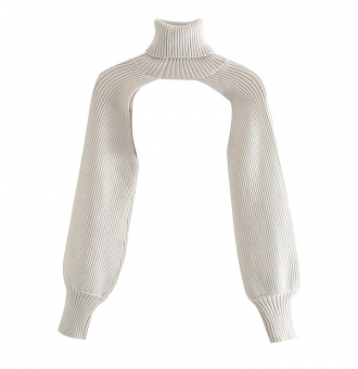 Трикотажные нарукавники с горловиной воротом