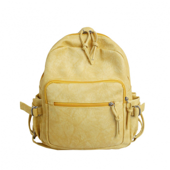 Рюкзак кожзам мятая кожа узелки на замках