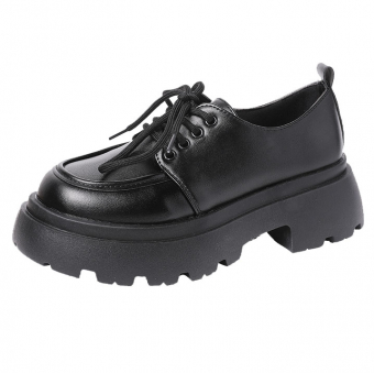 Ботинки двойная пухлая платформа прострочен нос