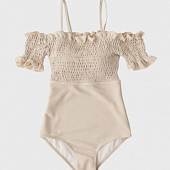 Картинка Купальник слитный топ резинкой с открытыми плечами от магазина LonnaMag