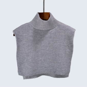 Манишка с высоким воротом тркиотаж рубчик