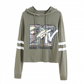 Картинка Худи принт MTV полосы на рукавах от магазина LonnaMag