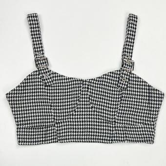 Топ лиф прошиты чашки сзади резинке лямки-ремни (гусиная лапка)