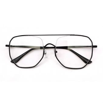 Очки прозрачные авиаторы металл оправа по кругу