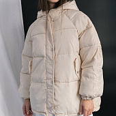 Картинка Куртка дутая широкая oversize рукав реглан от магазина LonnaMag