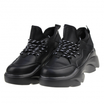 Кроссовки AEILITA массивная подошва пегие шнурки