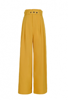 Брюки свободные с поясом с тремя кнопками