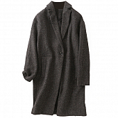 Картинка Пальто кокон цветные вкрапления 1 пуговица от магазина LonnaMag