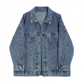 Джинсовка оверсайз серебряные пуговицы