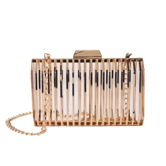 Сумка металлическая в виде каркаса на цепочке