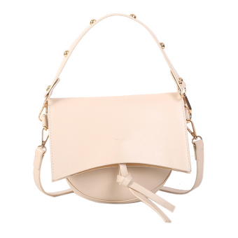 Сумка микс стилей (полукруг, узел, ручка, клапан)