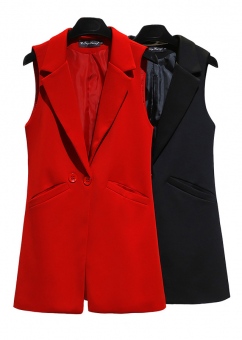 Жилет пиджачный две пуговицы