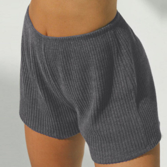Шорты легкие в рубчик тонкая резинка пояс