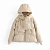 Картинка Куртка молочная с капюшоном + шарф в цвет от магазина LonnaMag