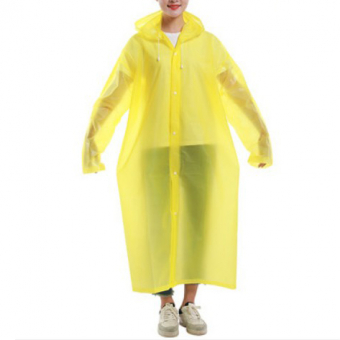 Дождевик однотонный матовые белые кнопки