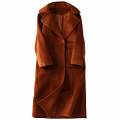 Картинка Пальто миди шерстяное спереди 2 накладных кармана  от магазина LonnaMag