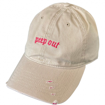Кепка надпись peep out
