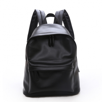 Рюкзак классический кожзам с круглыми язычками на молниях