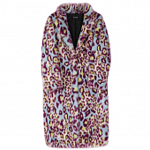 Картинка Шуба цветной мех пятна Лео  от магазина LonnaMag